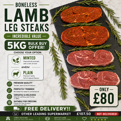BONELESS LAMB LEG STEAKS SPECIAL