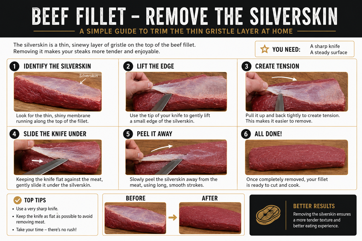 How to prepare a beef fillet at home